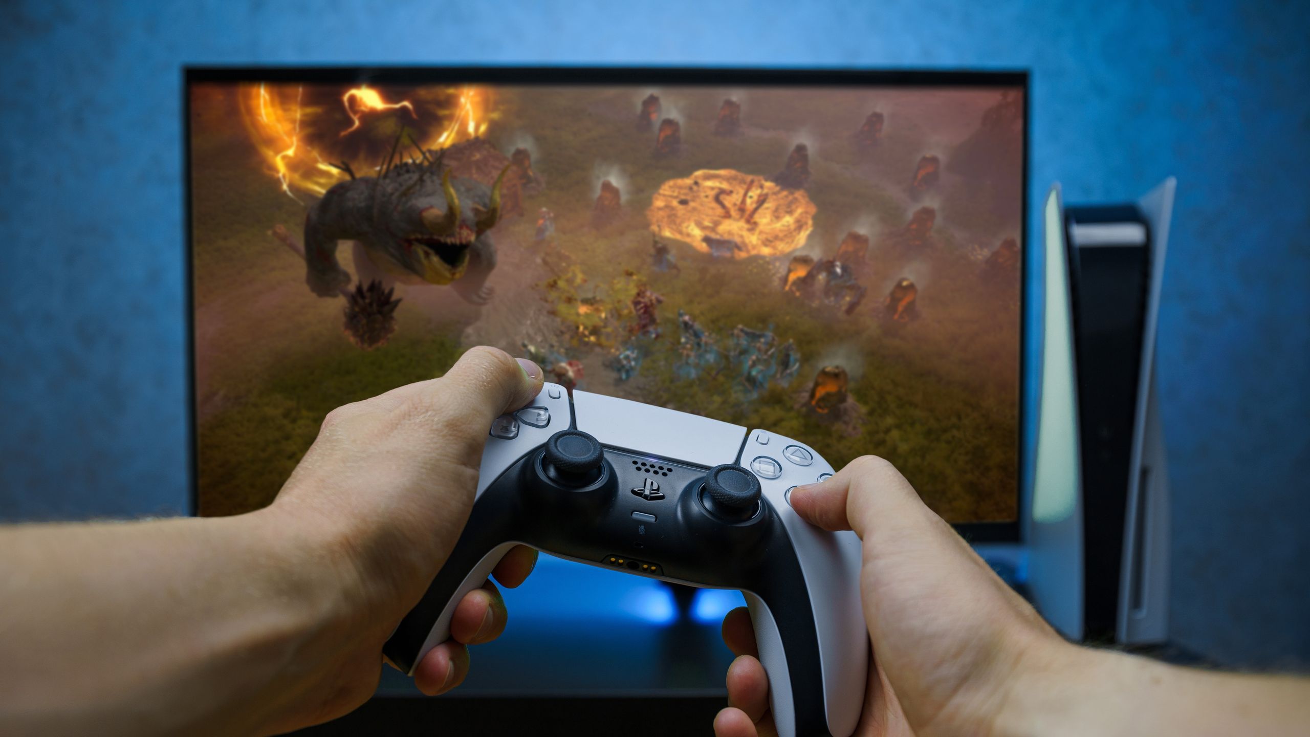 Sony PlayStation 5 console on display