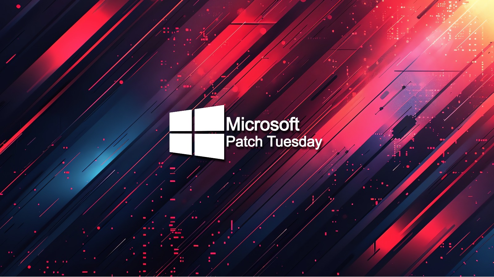 Abstract digital lock interface representing Microsoft security patch updates