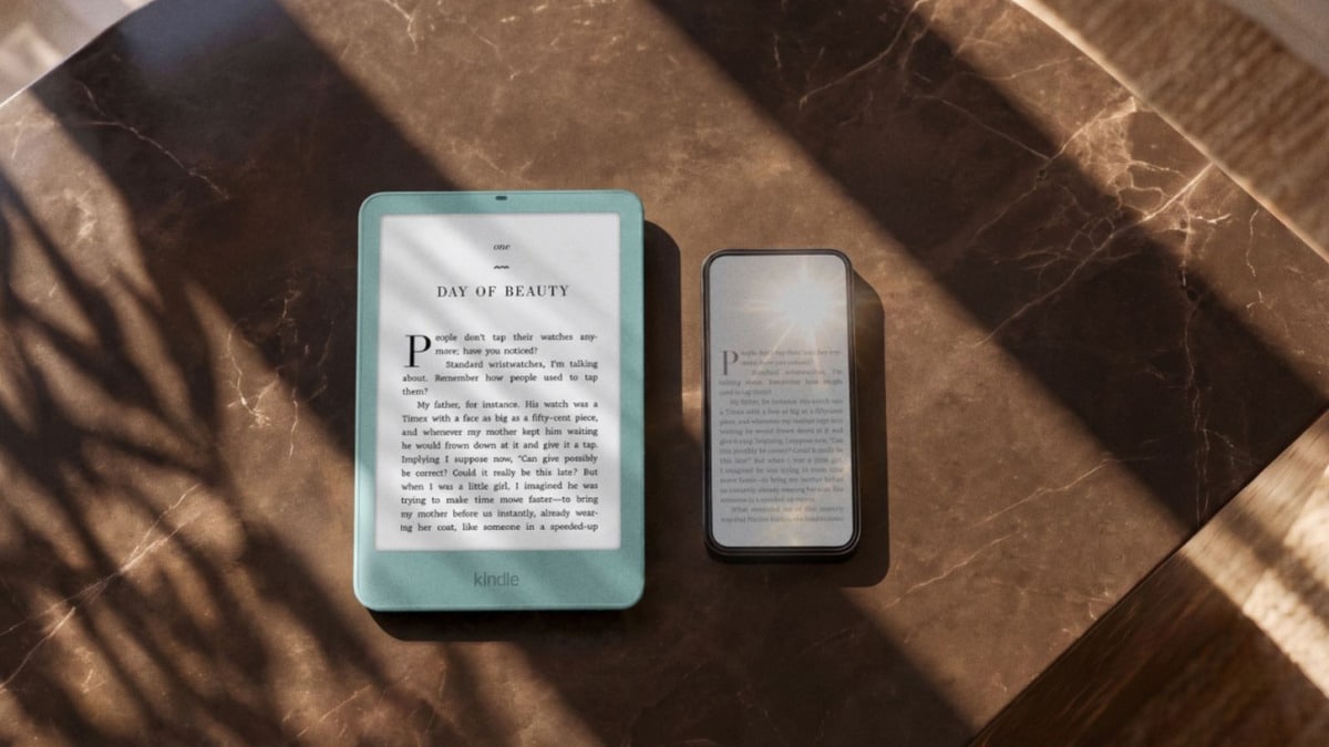 Amazon Kindle e-reader display