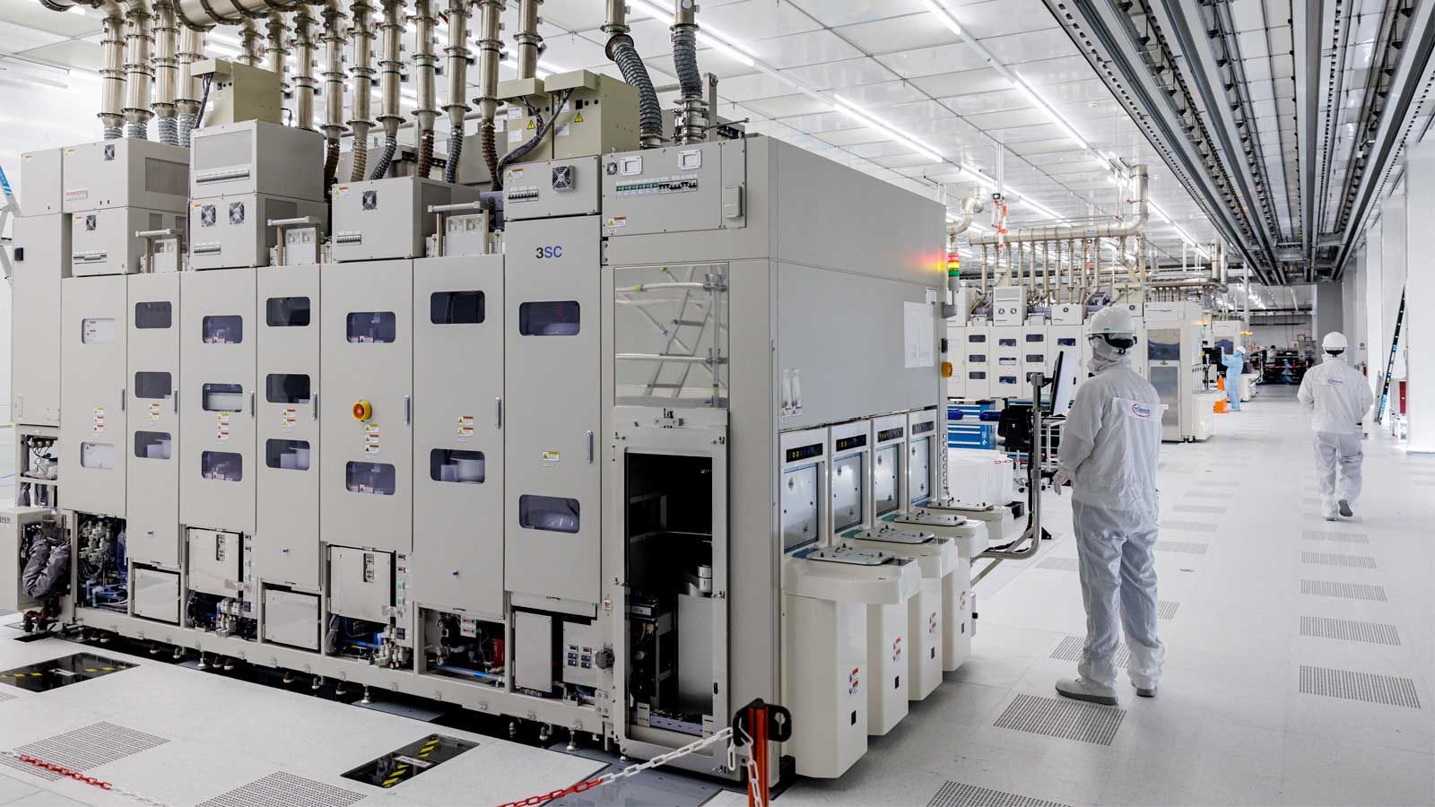 Semiconductor manufacturing lithography laser equipment in cleanroom facility